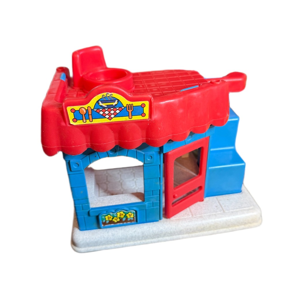 Fisher Price Little People Main Street Town Playset Restaurant Car Wash Figures - Picture 2 of 11